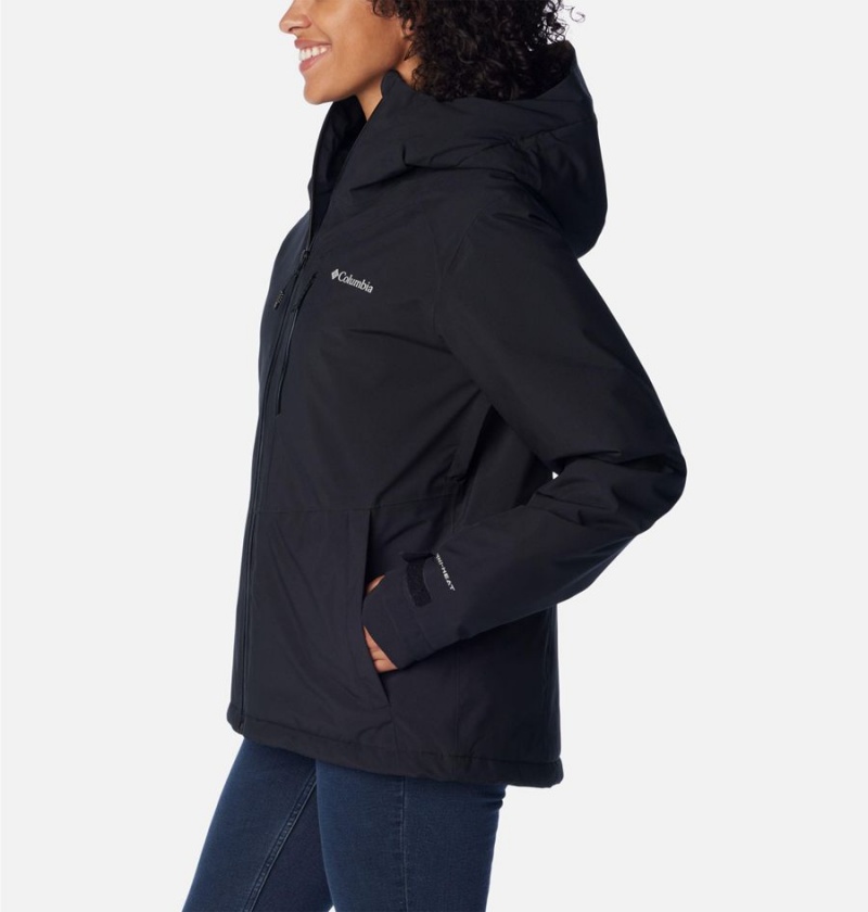 Black Columbia Explorer's Edge Insulated Women's Puffer Jacket | 94367BKCU