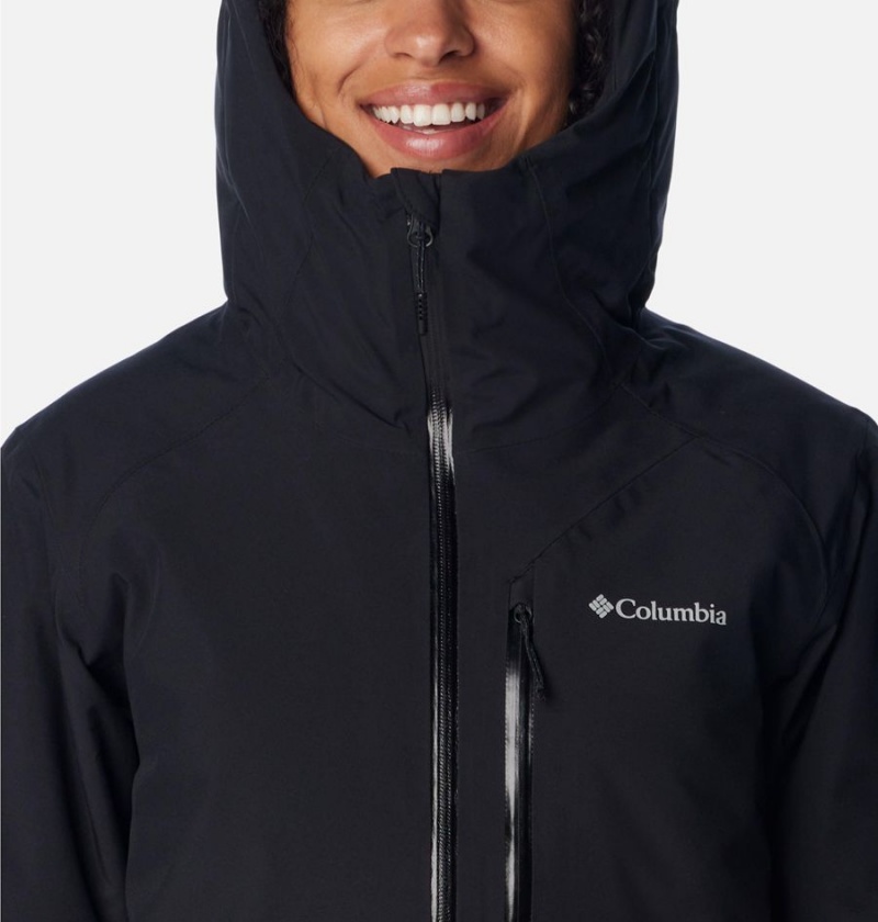 Black Columbia Explorer's Edge Insulated Women's Puffer Jacket | 94367BKCU