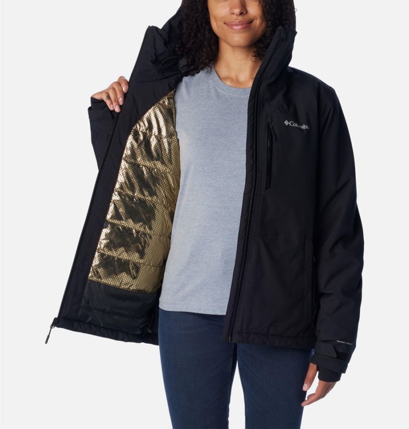 Black Columbia Explorer's Edge Insulated Women's Puffer Jacket | 94367BKCU