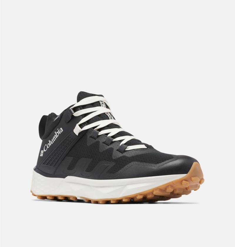 Black Columbia Facet 75 Mid OutDry Men's Sneakers | 74125BWYL