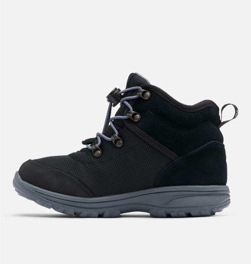 Black Columbia Fairbanks Mid Kids' Boots | 84359TMOX