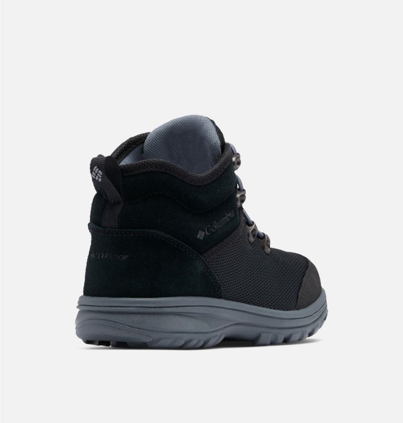 Black Columbia Fairbanks Mid Kids' Boots | 84359TMOX