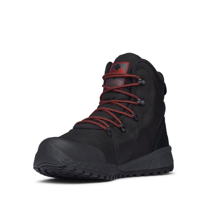 Black Columbia Fairbanks Omni Heat Men's Boots | 01738CKAF