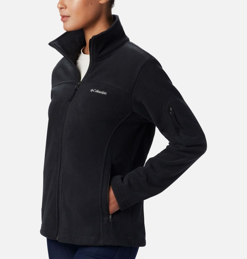 Black Columbia Fast Trek II Women's Fleece Jacket | 09237KMWA