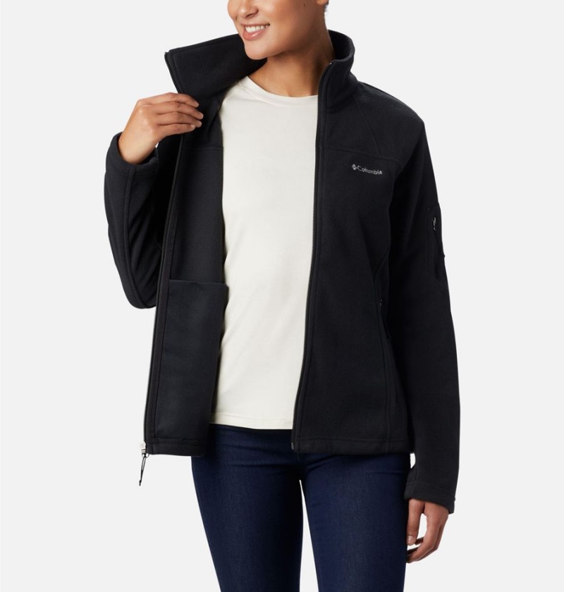 Black Columbia Fast Trek II Women's Fleece Jacket | 09237KMWA