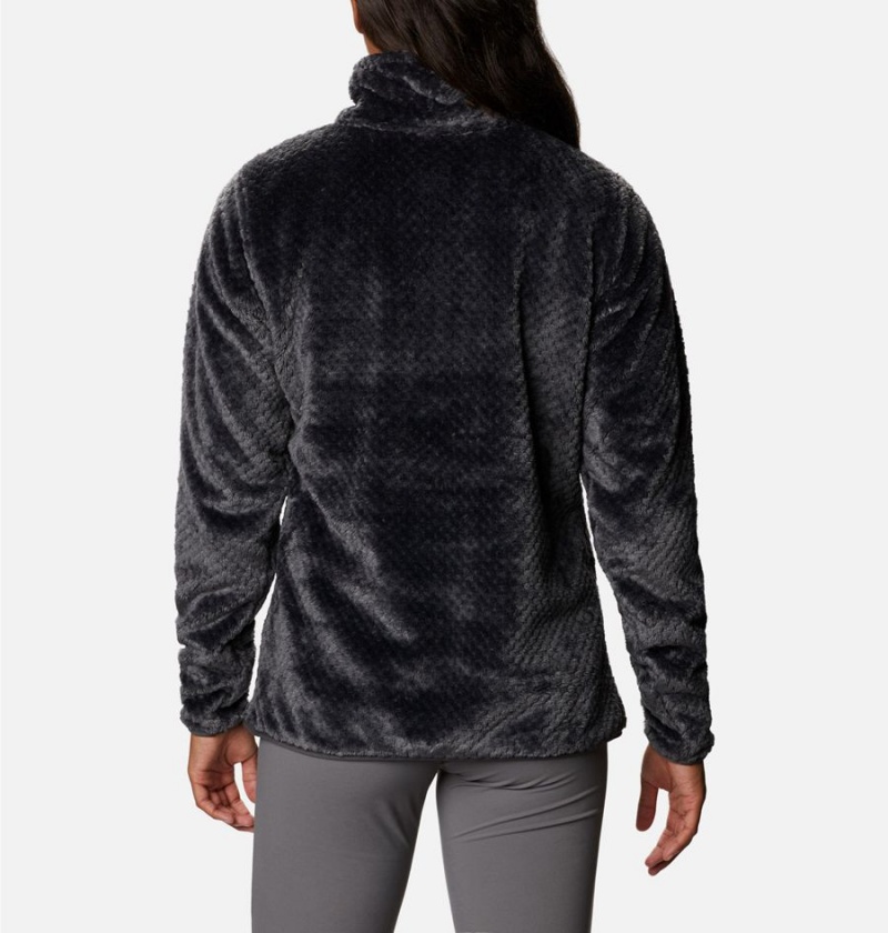 Black Columbia Fire Side Quarter Zip Sherpa Fleece Women's Pullover | 70286BWSO