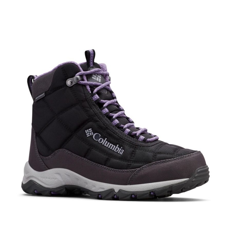 Black Columbia Firecamp Women's Boots | 41290KCZY