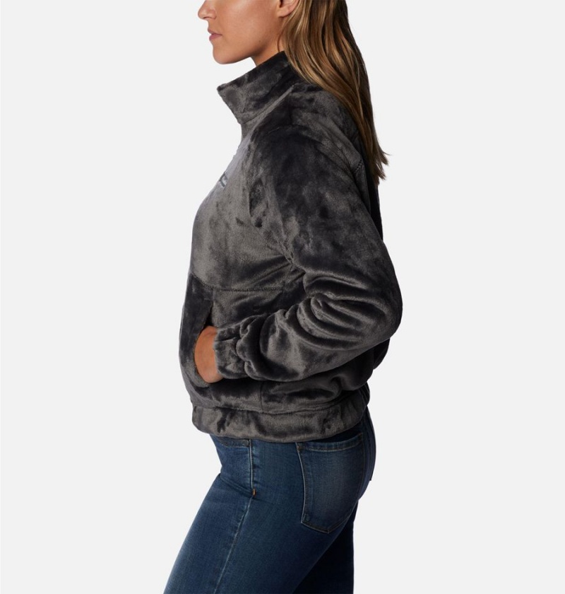 Black Columbia Fireside Full Zip Women's Fleece Jacket | 42678AFYI