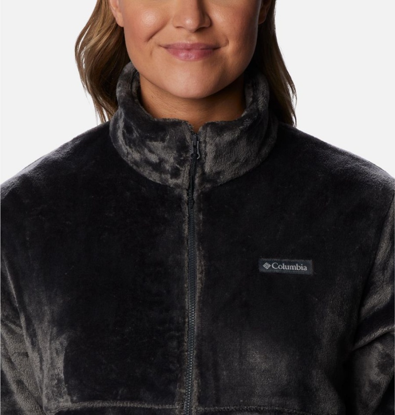 Black Columbia Fireside Full Zip Women's Fleece Jacket | 42678AFYI