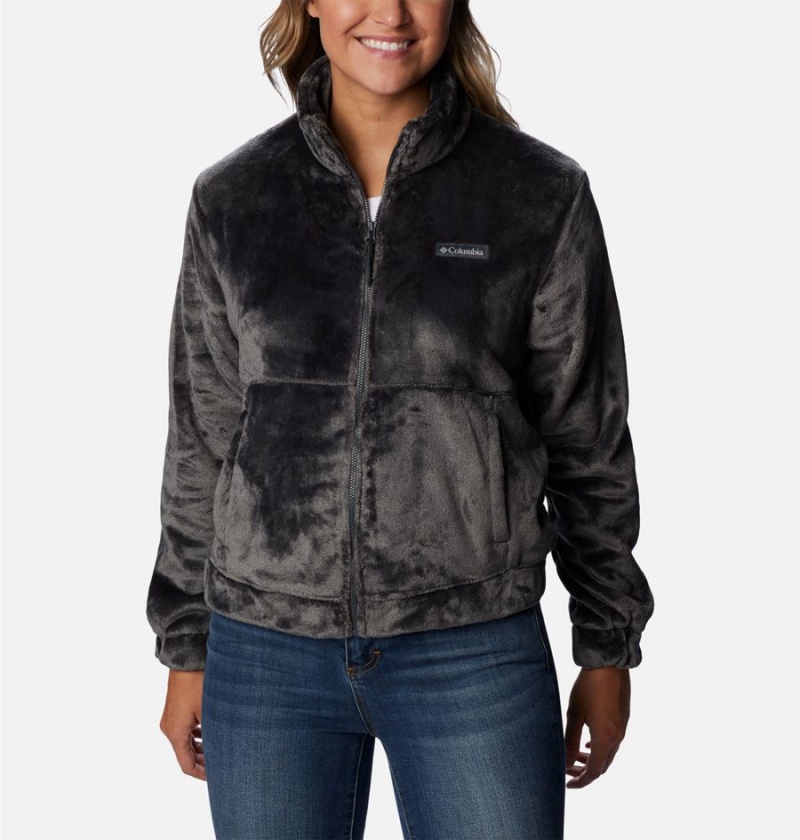 Black Columbia Fireside Full Zip Women\'s Fleece Jacket | 42678AFYI