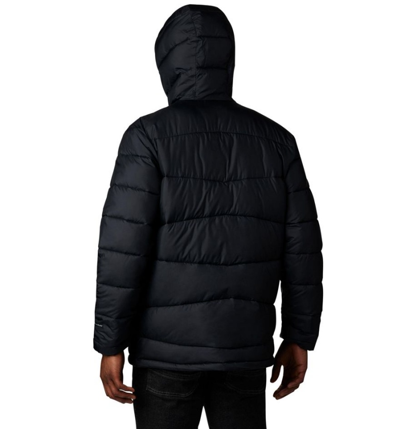 Black Columbia Fivemile Butte Hooded Insulated Men's Puffer Jacket | 08965CSUG