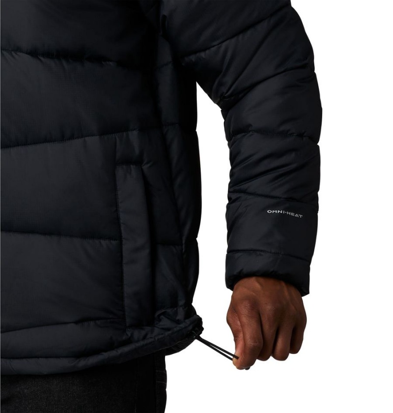 Black Columbia Fivemile Butte Hooded Insulated Men's Puffer Jacket | 08965CSUG