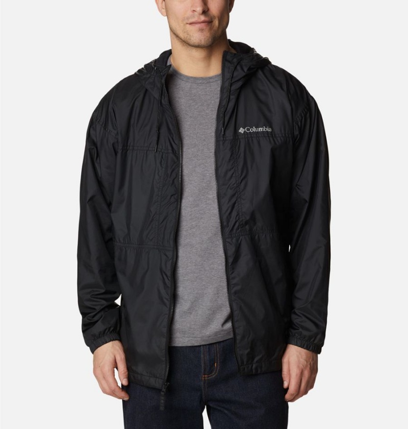 Black Columbia Flash Challenger Lined Men's Windbreaker | 20438MBYP