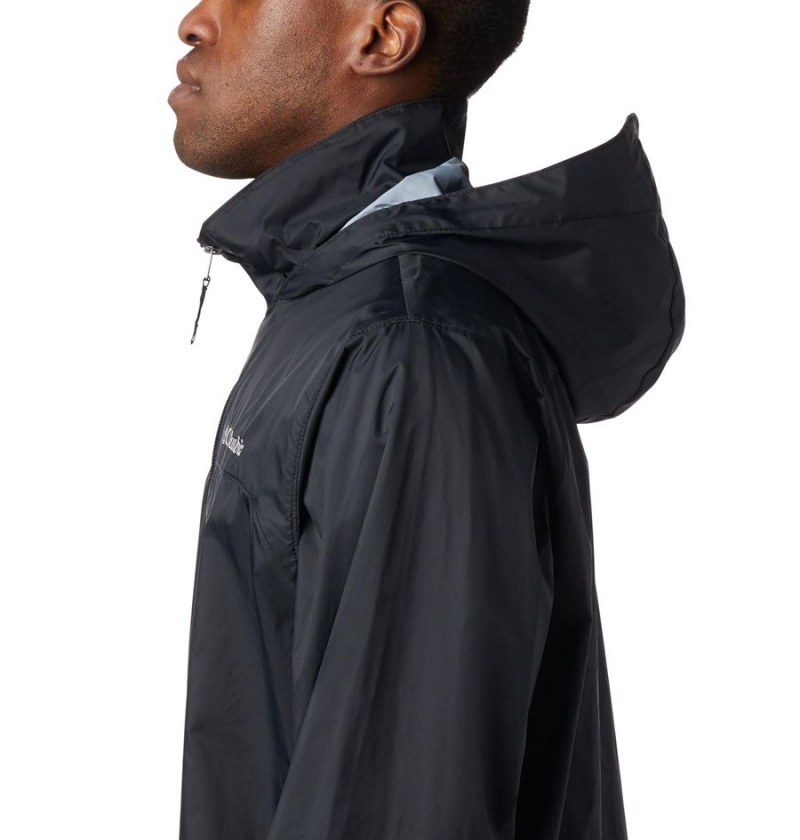 Black Columbia Glennaker Lake Men's Rain Jacket | 52769APRV