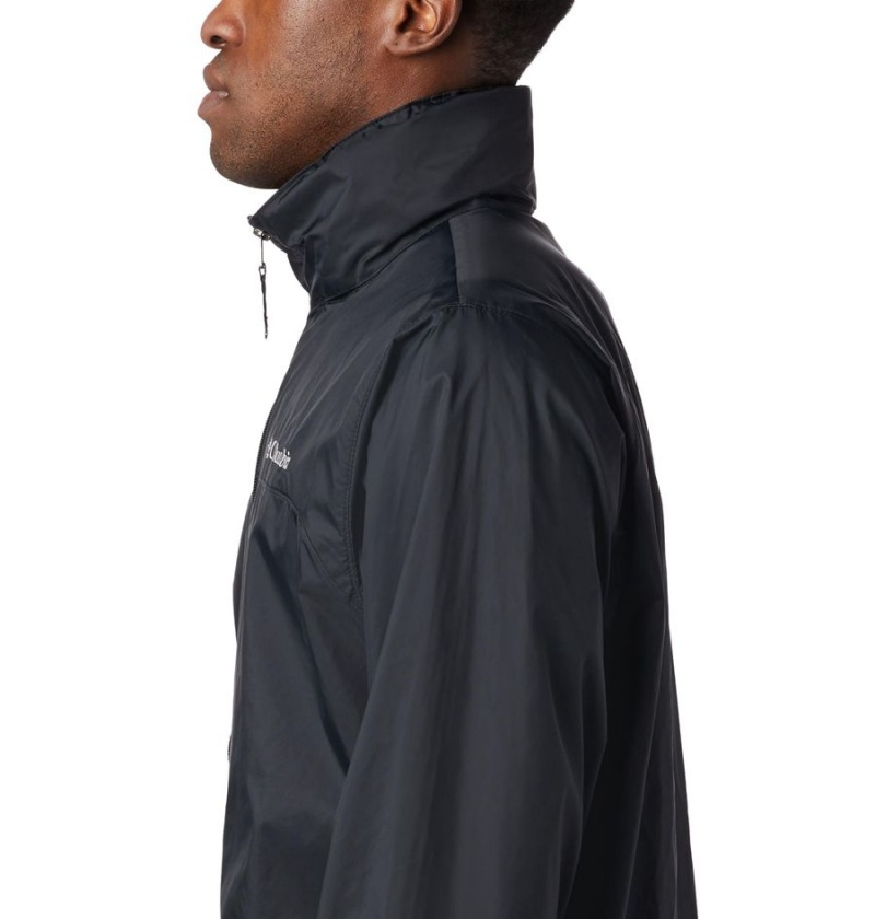 Black Columbia Glennaker Lake Men's Rain Jacket | 52769APRV