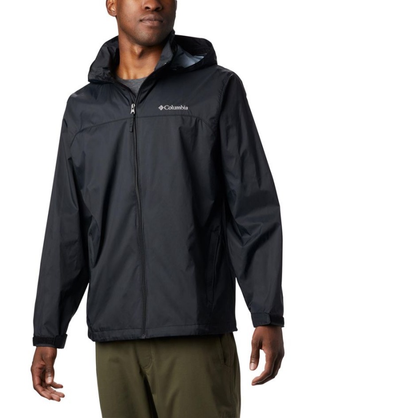 Black Columbia Glennaker Lake Men\'s Rain Jacket | 52769APRV