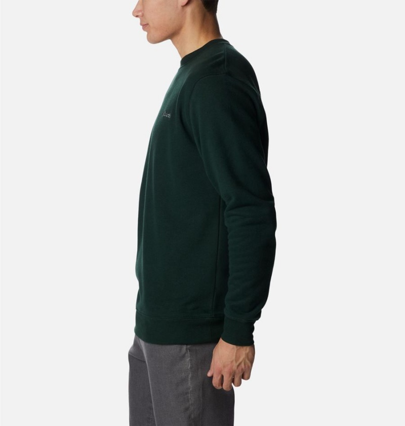 Black Columbia Hart Mountain II Crew Men's Sweatshirt | 35409YPGI