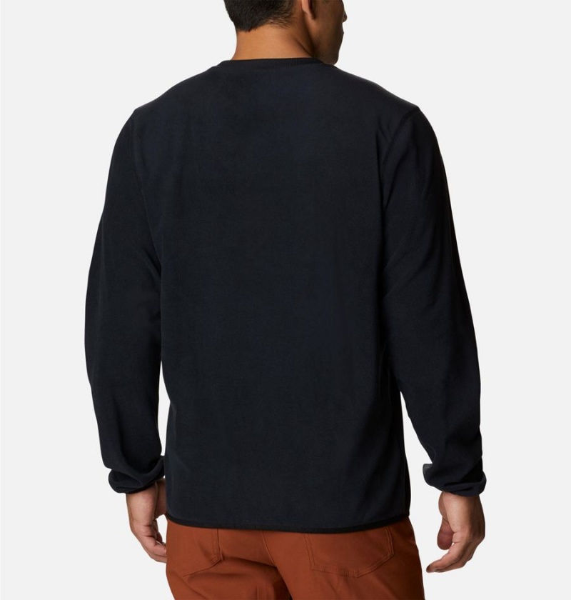 Black Columbia Haven Hills Fleece Crew Men's Pullover | 39275XPLQ