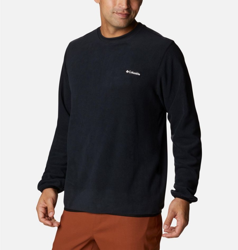 Black Columbia Haven Hills Fleece Crew Men's Pullover | 39275XPLQ