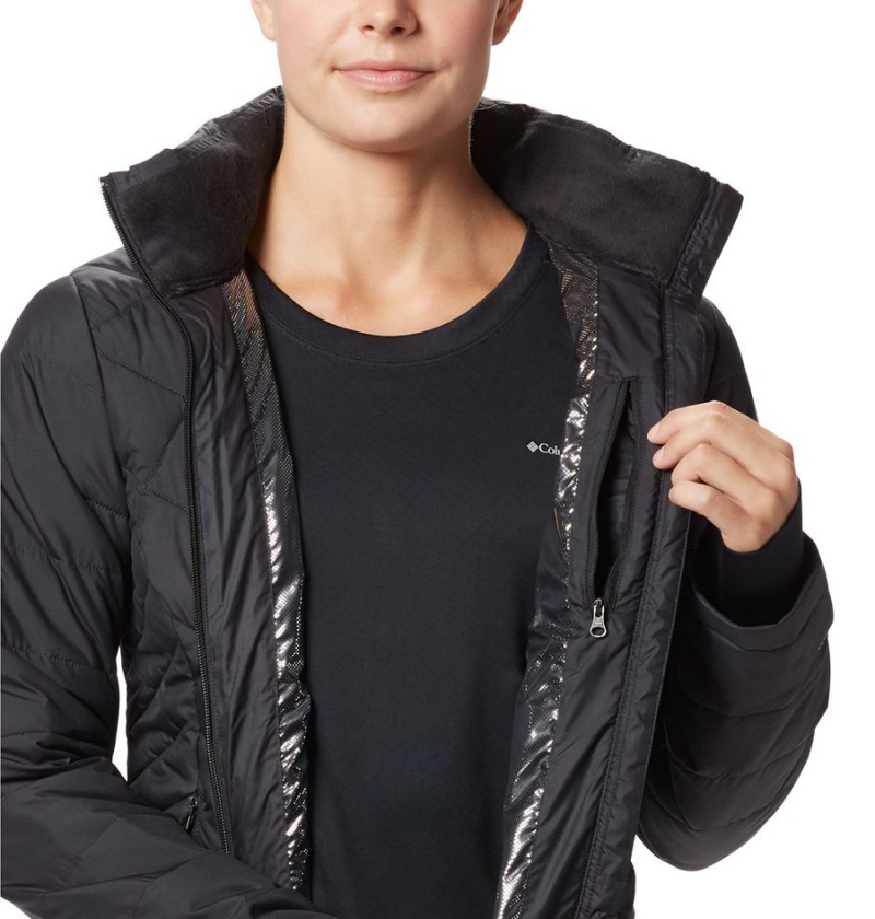 Black Columbia Heavenly Women's Puffer Jacket | 24685DPEU