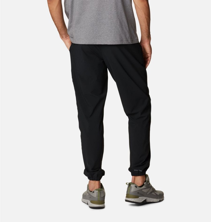 Black Columbia Hike Joggers Men's Pants | 89610AODP