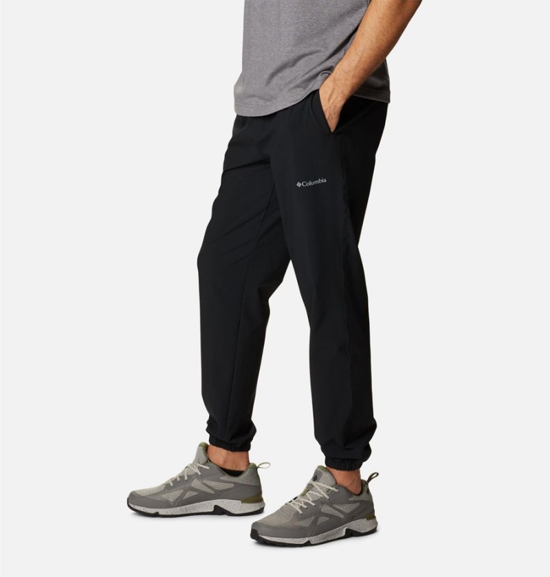 Black Columbia Hike Joggers Men's Pants | 89610AODP