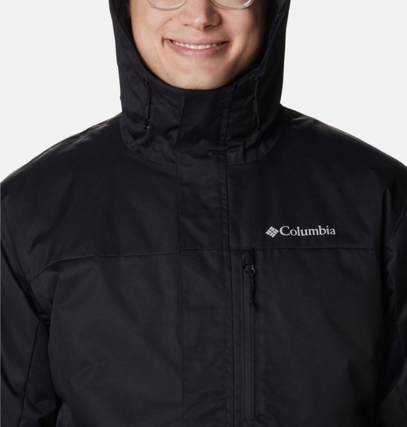 Black Columbia Hikebound Insulated Men's Puffer Jacket | 56208WJHE