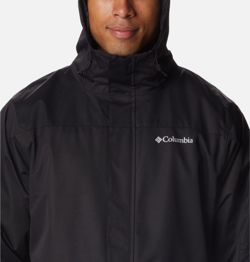 Black Columbia Hikebound Interchange Men's 3 In 1 Jackets | 38502CKPT