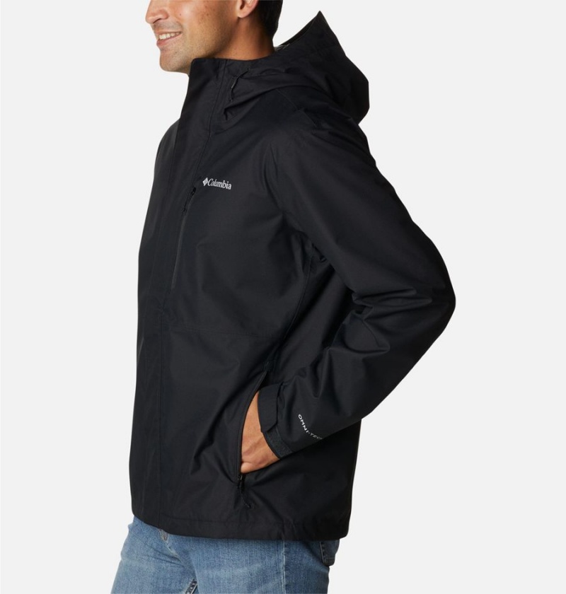 Black Columbia Hikebound Men's Rain Jacket | 34178FCGA