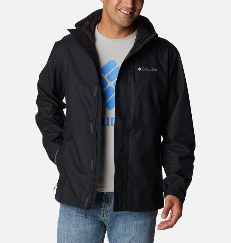 Black Columbia Hikebound Men's Rain Jacket | 34178FCGA