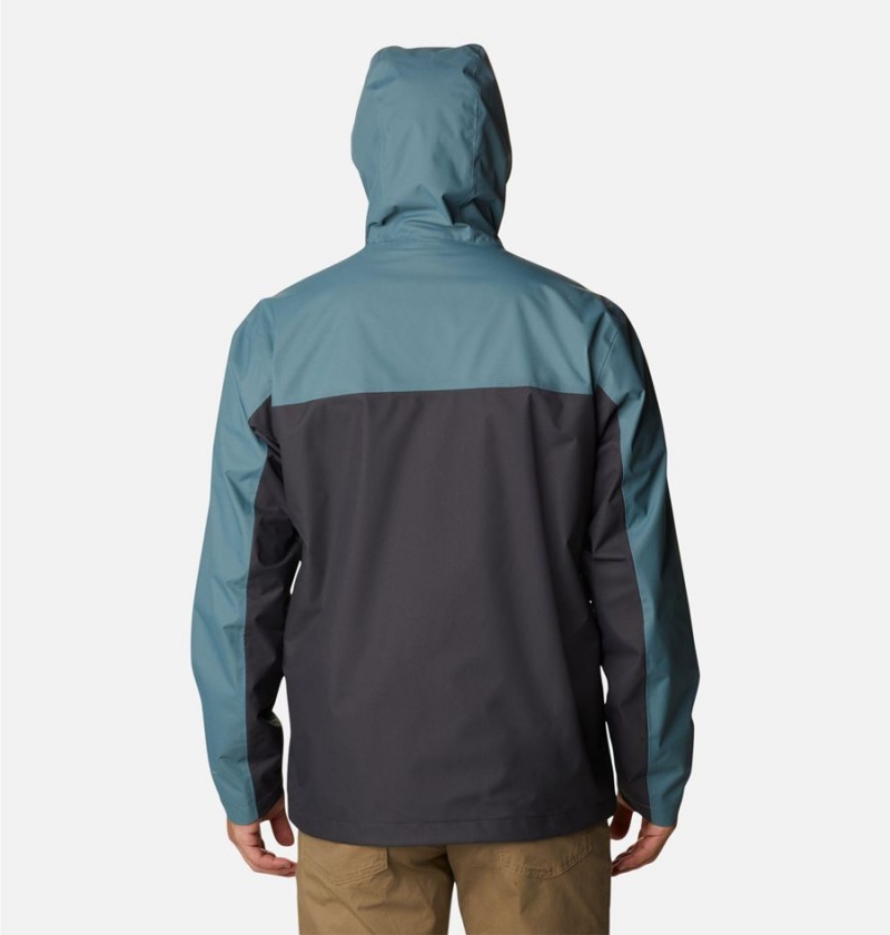 Black Columbia Hikebound Men's Rain Jacket | 41709ELJW