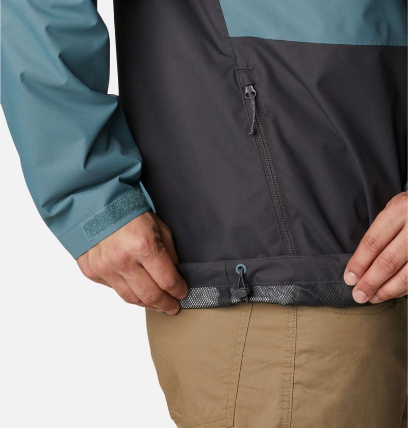 Black Columbia Hikebound Men's Rain Jacket | 41709ELJW