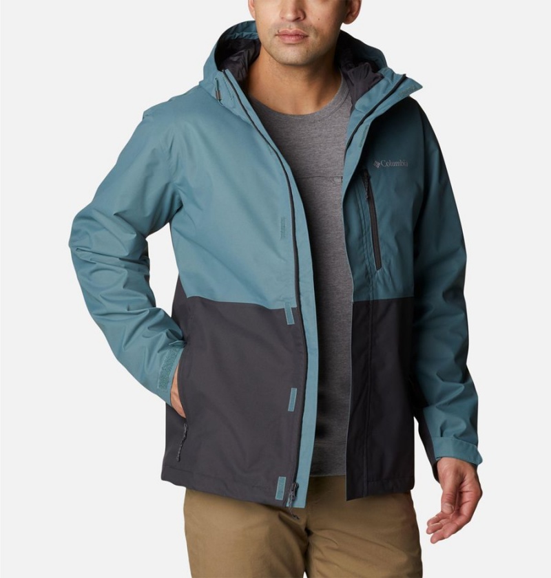 Black Columbia Hikebound Men's Rain Jacket | 41709ELJW