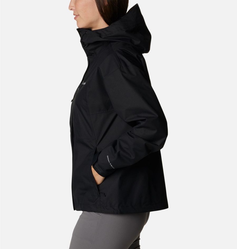 Black Columbia Hikebound Women's Rain Jacket | 69125ACFH