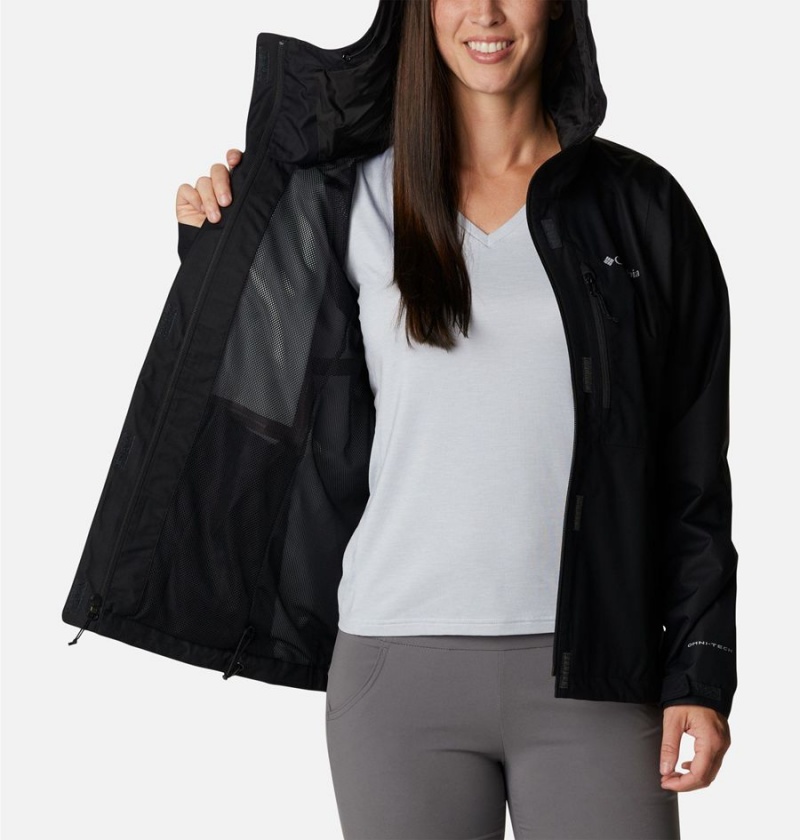 Black Columbia Hikebound Women's Rain Jacket | 69125ACFH