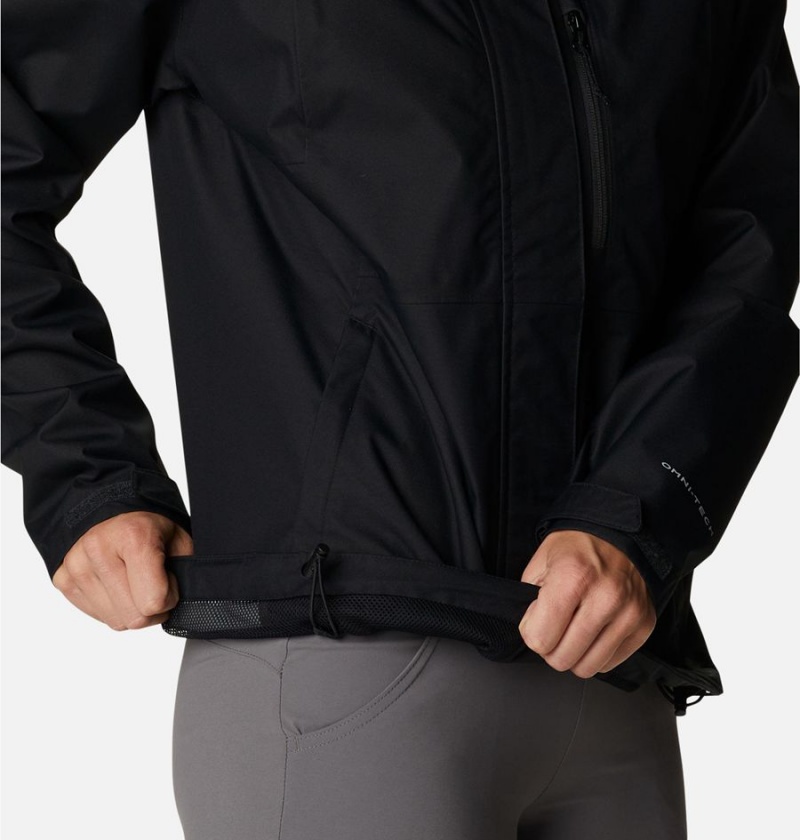 Black Columbia Hikebound Women's Rain Jacket | 69125ACFH