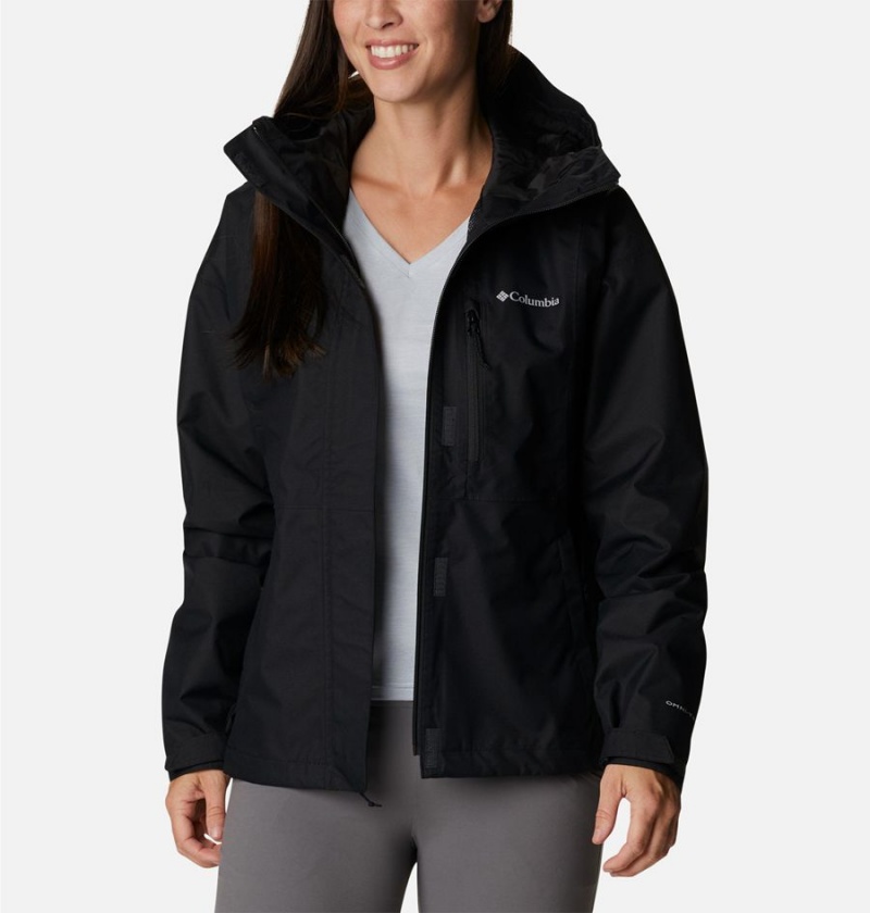 Black Columbia Hikebound Women's Rain Jacket | 69125ACFH