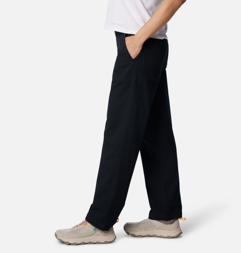 Black Columbia Holly Hideaway Cotton Women's Pants | 71029MTLK