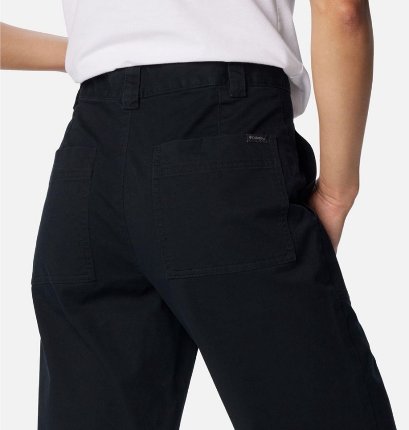 Black Columbia Holly Hideaway Cotton Women's Pants | 71029MTLK