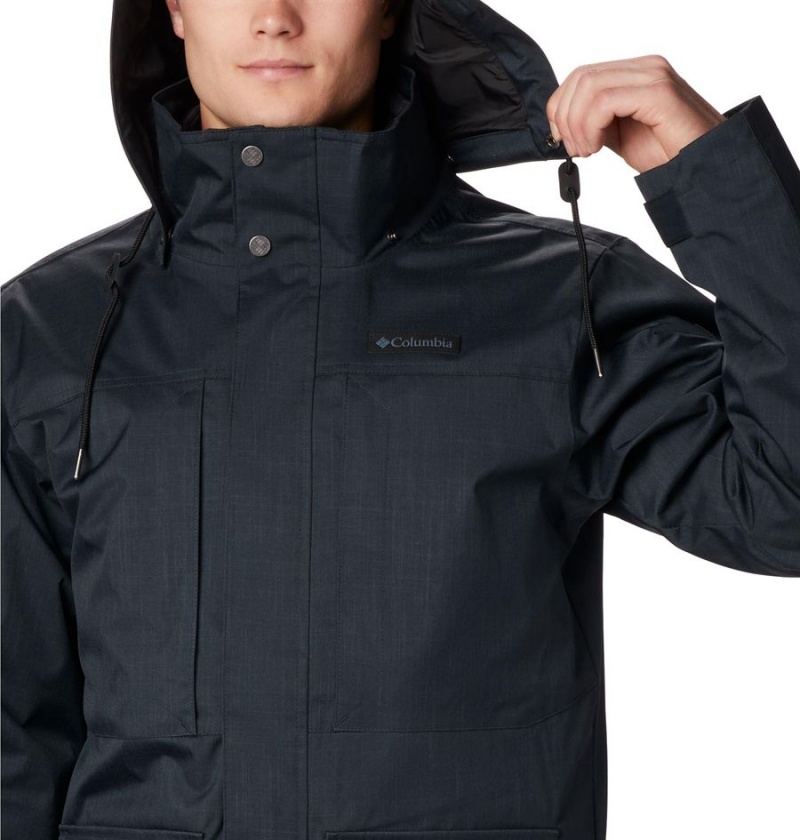 Black Columbia Horizons Pine Interchange Men's 3 In 1 Jackets | 03268BURW