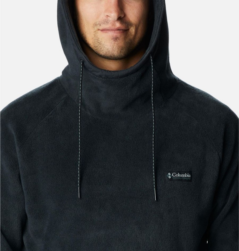 Black Columbia Hunterdon Fleece Men's Hoodie | 29413GQIU