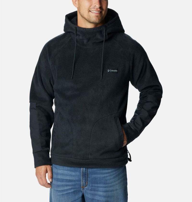 Black Columbia Hunterdon Fleece Men\'s Hoodie | 29413GQIU