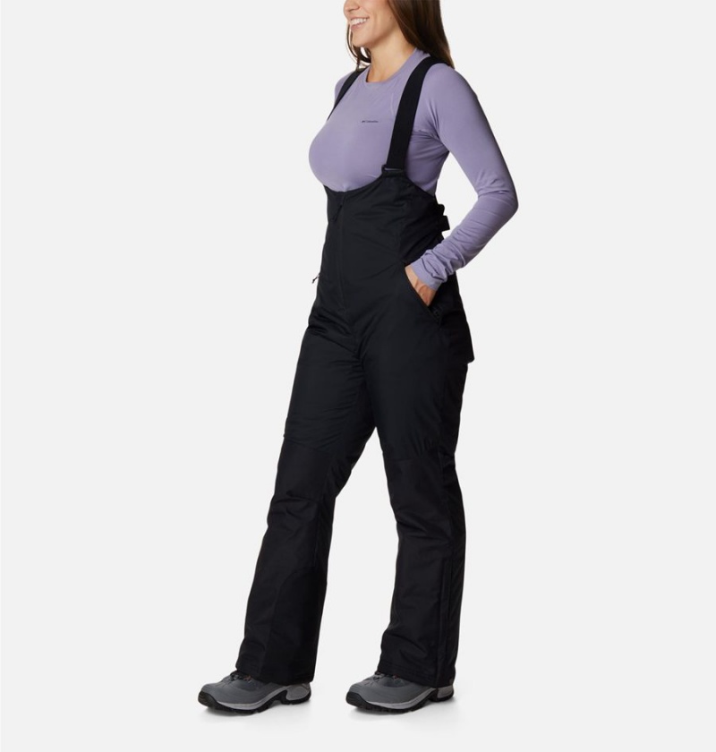 Black Columbia Iceventure Insulated Ski Bib Women's Pants | 48931DFPH