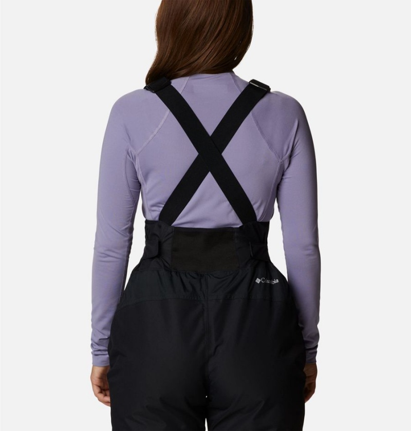 Black Columbia Iceventure Insulated Ski Bib Women's Pants | 48931DFPH