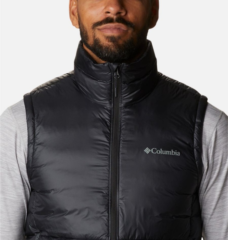 Black Columbia Infinity Summit Omni Heat Infinity Double Wall Down Men's Vest | 68234HNJP