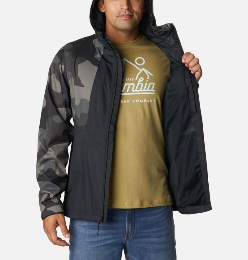 Black Columbia Inner Limits II Men's Rain Jacket | 78145ENHV