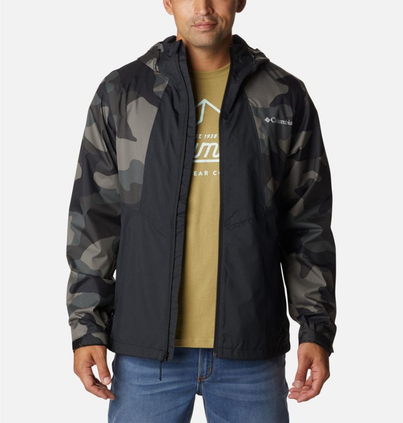 Black Columbia Inner Limits II Men's Rain Jacket | 78145ENHV