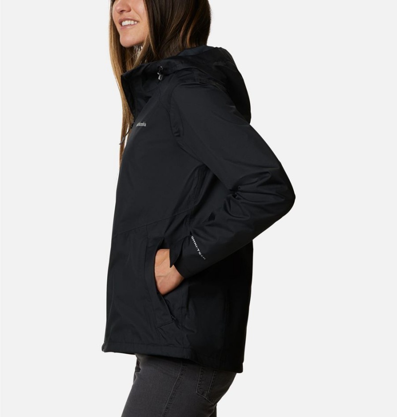 Black Columbia Inner Limits II Women's Rain Jacket | 24570EYIG