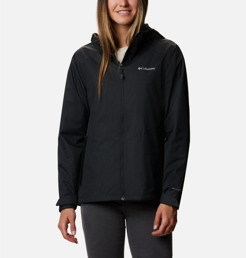 Black Columbia Inner Limits II Women\'s Rain Jacket | 24570EYIG