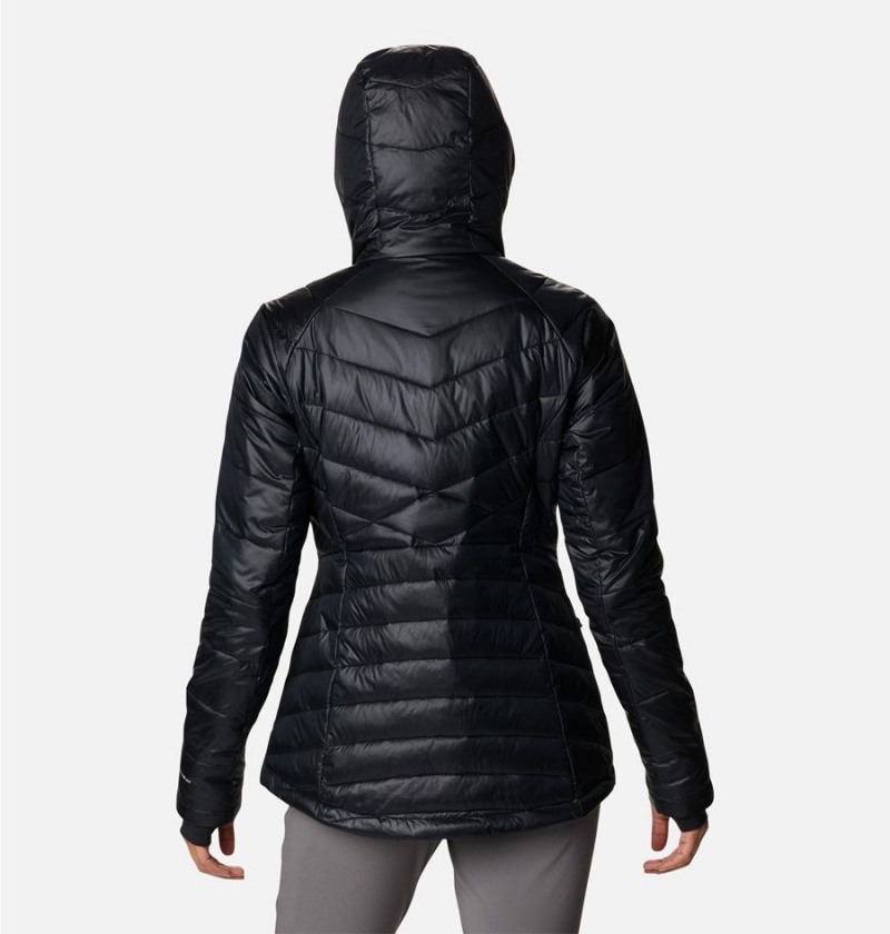 Black Columbia Joy Peak Insulated Hooded Women's Puffer Jacket | 15974DEWC